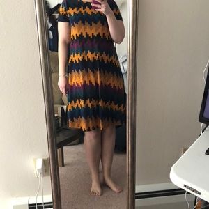 🎊Fun Geometric Print Lularoe Carly Dress🎊